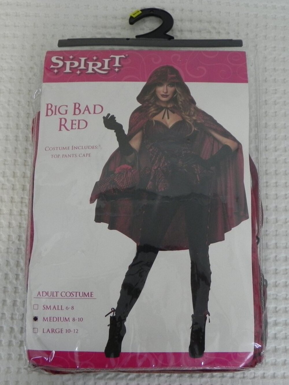 Spirit Halloween Big Bad Red Riding Hood Costume Women Sz 8-10 New Never Worn